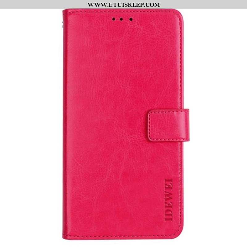 Etui Folio do Xiaomi Redmi Note 12 Pro Imitacja Skóry Idewei